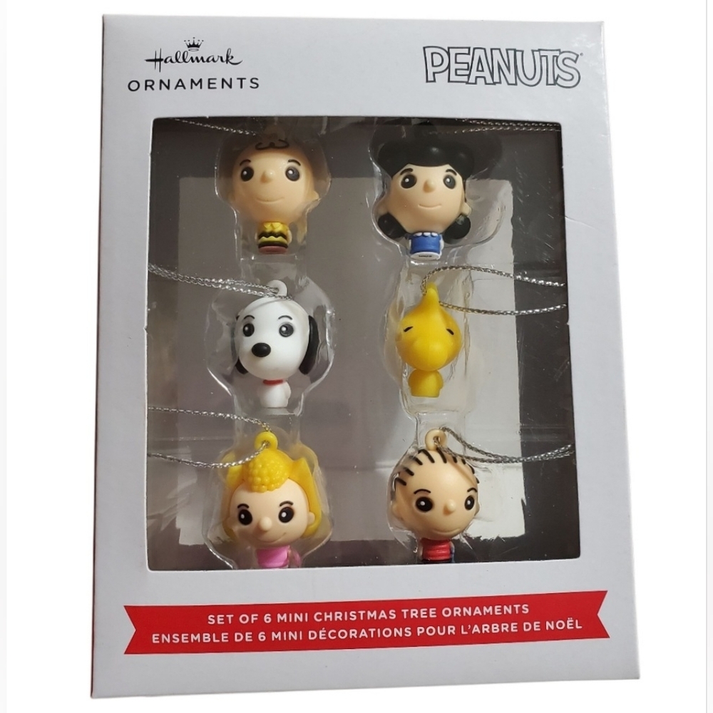 Peanuts Mini Characters Christmas Tree Ornaments